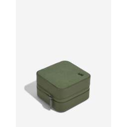 Stackers Canvas Watch & Jewellery Box - Green Colour: Green - thumbnail 4
