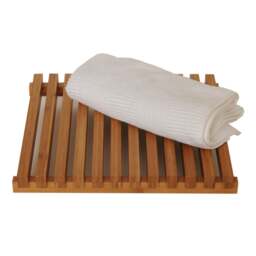 Wireworks Arena Slatted Shower Mat - Bamboo