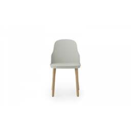 Normann Copenhagen Allez Chair - Warm Grey - Lacquered Oak Legs - Polyamide Seat Colour: Warm Grey, Leg Colour: Lacquered Oak, Seat Option: Polyamide - thumbnail 3