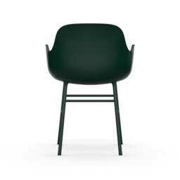 Normann Copenhagen Form Armchair - Green - Green Legs Shell Colour: Green, Leg Colour: Matching Shell Colour - thumbnail 2
