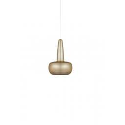 Umage Clava Pendant Light Shade - Brushed Brass with White Cord Set With or Without Cord Set: With White Cord Set