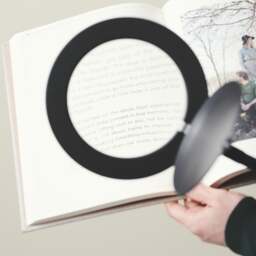 Halo Design Magni Floor Lamp - O25cm H13cm - Black - 3x Magnification - thumbnail 3