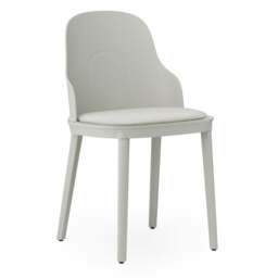 Normann Copenhagen Allez Chair - Warm Grey - Polypropylene Legs - Warm Grey/MLF20 Indoor Upholstered Seat Colour: Warm Grey, Leg Colour: Polypropylene - thumbnail 1