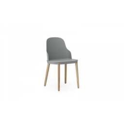 Normann Copenhagen Allez Chair - Grey - Lacquered Oak Legs - Polyamide Seat Colour: Grey, Leg Colour: Lacquered Oak, Seat Option: Polyamide - thumbnail 2
