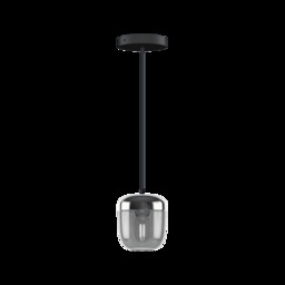 Umage Acorn Pendant Light Shade - Smoked Glass/Steel Bulb Option: Without Bulb - thumbnail 2