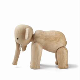 Kay Bojesen Mini Wooden Elephant Figurine - Oak - thumbnail 2