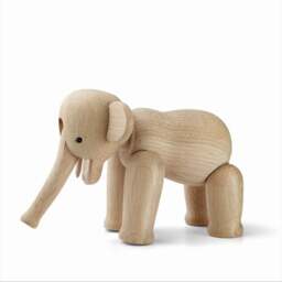 Kay Bojesen Mini Wooden Elephant Figurine - Oak - thumbnail 3