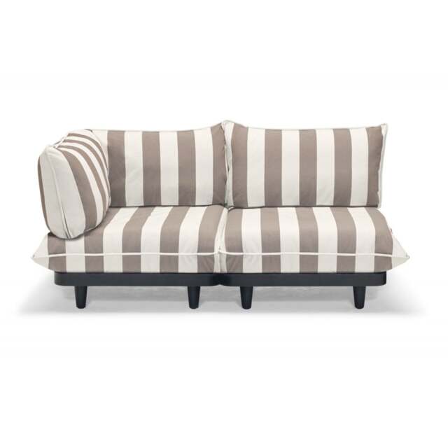 Fatboy Paletti Modular Outdoor Lounge Furniture - Cacao Stripe Option: 2 Seater Left