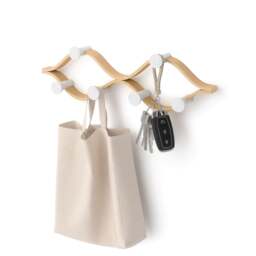 Umbra Montage 6 Hook Coat Rack - White/Natural