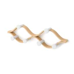 Umbra Montage 6 Hook Coat Rack - White/Natural - thumbnail 2