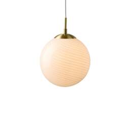Halo Design Candy Ball Pendant Light - O 20cm - Opal Size:  20cm, Colour: Opal
