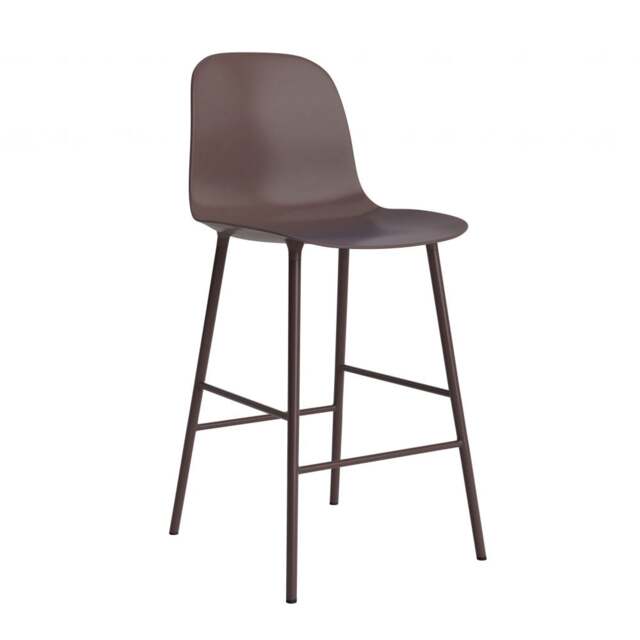 Normann Copenhagen Form Bar Chair - 65cm - Brown Shell Colour: Brown - image 1