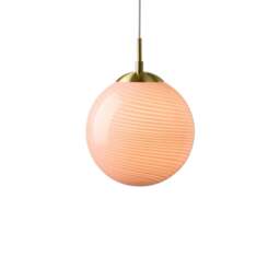 Halo Design Candy Ball Pendant Light - O 20cm - Rose Size:  20cm, Colour: Rose