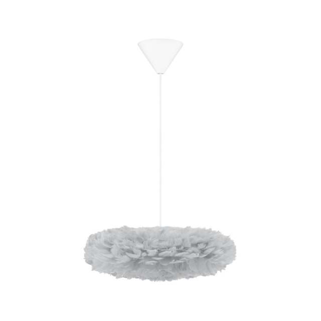 Umage Eos Esther Feather Pendant Shade - Light Grey - Mini with White Cord Set With or Without Cord Set: With White Cord Set - image 1