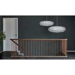 Umage Eos Esther Feather Pendant Shade - Light Grey - Mini with White Cord Set With or Without Cord Set: With White Cord Set - thumbnail 4