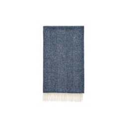 Bronte By Moon Pure Wool XL Throw - Navy Blue - 220cm x 140cm