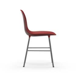 Normann Copenhagen Form Chair - Red - Chrome Legs Shell Colour: Red, Leg Colour: Chrome - thumbnail 3