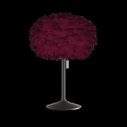 Umage Eos Table Lamp - Red Feather Eos Medium/Black Sante Stand