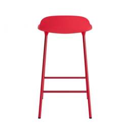 Normann Copenhagen Form Barstool - 65cm - Bright Red - Bright Red Legs Shell Colour: Bright Red, Leg Colour: Matching Shell Colour - thumbnail 4