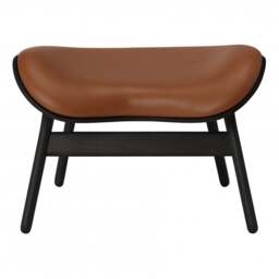 Umage A Conversation Piece Ottoman - Black Oak - Hope Leather Cognac Wood: Black Oak, Colour: Cognac - thumbnail 2