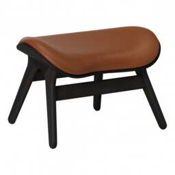 Umage A Conversation Piece Ottoman - Black Oak - Hope Leather Cognac Wood: Black Oak, Colour: Cognac