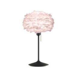 Umage Eos Table Lamp - Light Rose Feather Eos Mini/Black Sante Stand - thumbnail 1