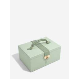 Stackers Luxury Classic Faux Leather Jewellery Box - Sage Green Colour: Sage Green - thumbnail 3
