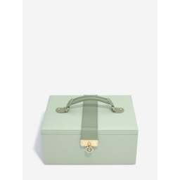 Stackers Luxury Classic Faux Leather Jewellery Box - Sage Green Colour: Sage Green - thumbnail 5