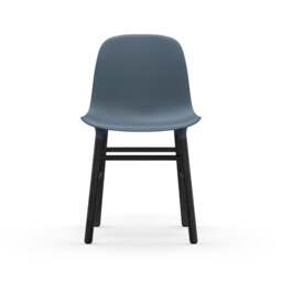 Normann Copenhagen Form Chair - Blue - Black Oak Legs Shell Colour: Blue, Leg Colour: Black Oak - thumbnail 2