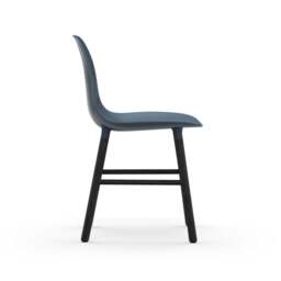 Normann Copenhagen Form Chair - Blue - Black Oak Legs Shell Colour: Blue, Leg Colour: Black Oak - thumbnail 3