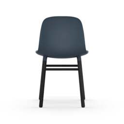 Normann Copenhagen Form Chair - Blue - Black Oak Legs Shell Colour: Blue, Leg Colour: Black Oak - thumbnail 4