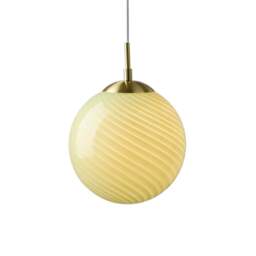 Halo Design Candy Ball Pendant Light - O 25cm - Olive Size:  25cm, Colour: Olive