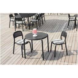 Fatboy Set of 2 Toni Stackable Garden Armchairs - Anthracite Colour: Anthracite - thumbnail 6
