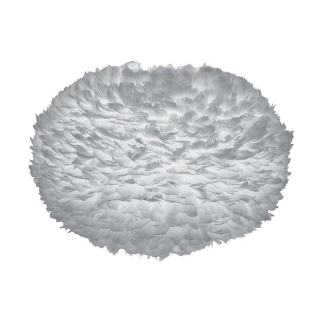 Umage Eos Feather Pendant Shade - Light Grey - XL - 75cm With or Without Cord Set: Without Cord Set