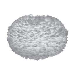 Umage Eos Feather Pendant Shade - Light Grey - XL - 75cm With or Without Cord Set: Without Cord Set