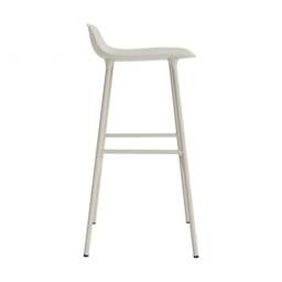 Normann Copenhagen Form Barstool - 75cm - Light Grey - Light Grey Legs Shell Colour: Light Grey, Leg Colour: Matching Shell Colour - thumbnail 3