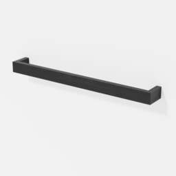 Wireworks Slimline Single Towel Rail - 72cm - Dark Oak - thumbnail 4