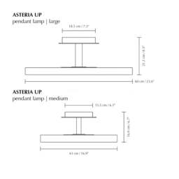 Umage Asteria Up Ceiling Light - 60cm Colour: Anthracite, Size: Large - thumbnail 5