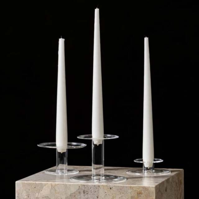 Audo Copenhagen Abacus Glass Candle Holder - Height 8.5cm Size: Large - image 1