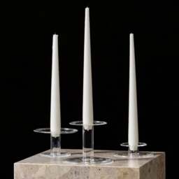 Audo Copenhagen Abacus Glass Candle Holder - Height 8.5cm Size: Large - thumbnail 1