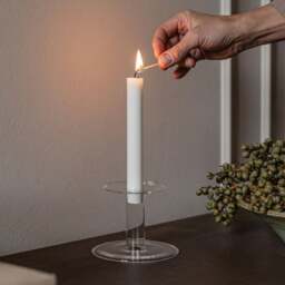Audo Copenhagen Abacus Glass Candle Holder - Height 8.5cm Size: Large - thumbnail 5
