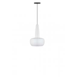 Umage Clava Pendant Light Shade - Matt White with Black Rosette Cord Set With or Without Cord Set: With Black Rosette Cord Set