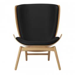 Umage The Reader Armchair - Oak - Hope Leather Black Wood: Oak, Colour: Black - thumbnail 2