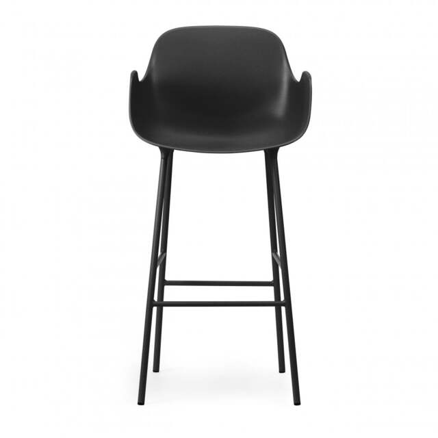 Normann Copenhagen Form Bar Armchair - 75cm - Black Shell Colour: Black