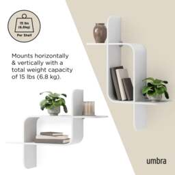 Umbra Montage Wall Shelf - White - thumbnail 6