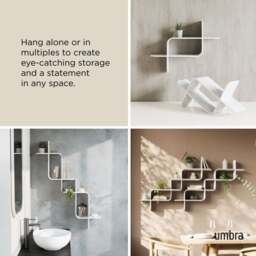 Umbra Montage Wall Shelf - White - thumbnail 4