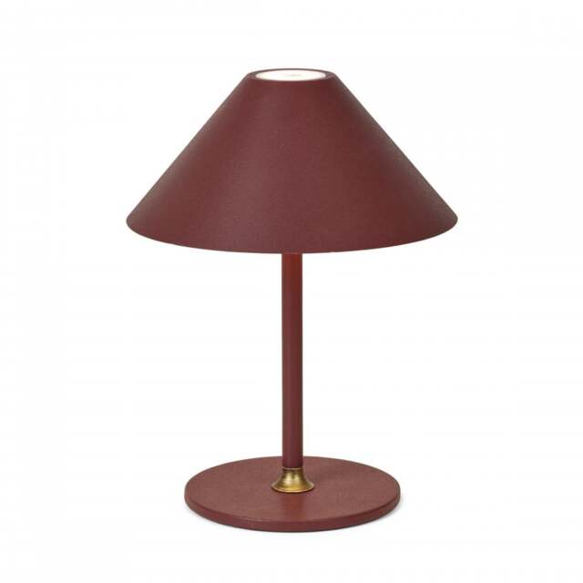Halo Design Hygge Portable Table Lamp - O 19cm - Maroon Colour: Maroon - image 1