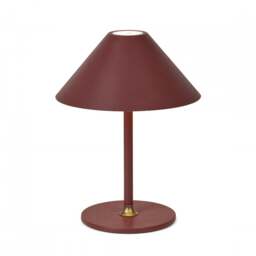 Halo Design Hygge Portable Table Lamp - O 19cm - Maroon Colour: Maroon