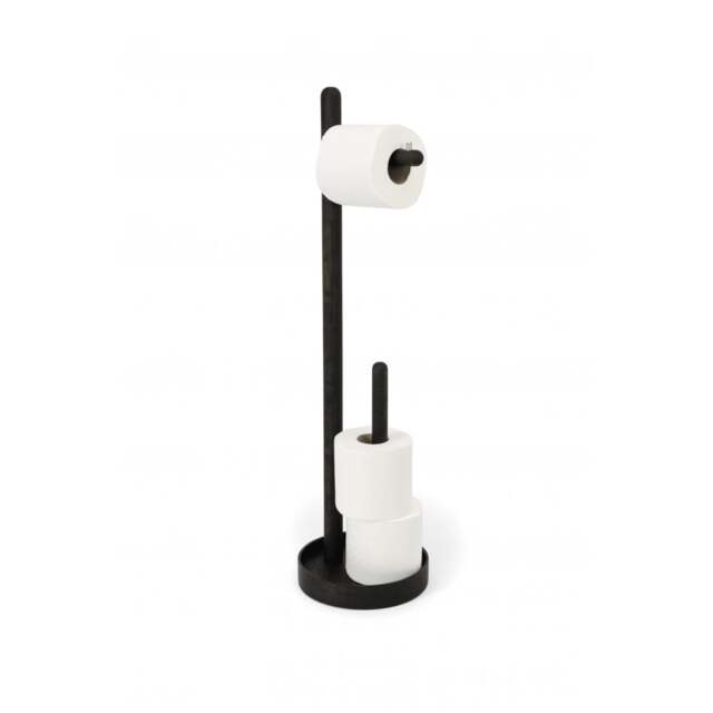 Wireworks Yoku Freestanding Toilet Roll Holder - Dark Oak - image 1