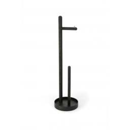 Wireworks Yoku Freestanding Toilet Roll Holder - Dark Oak - thumbnail 3